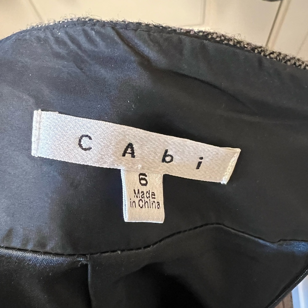 CABi Brown/Gray Tweed Women's Coat & Matching Skirt Set - Picture 8 of 9